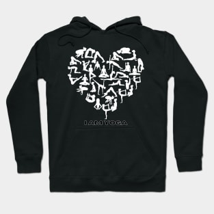 I am Yoga, inspirational design Hoodie